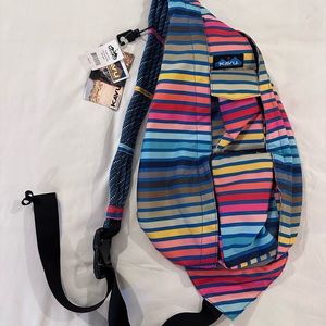 Kavu rope sling pack and matching pouch. New with tags.